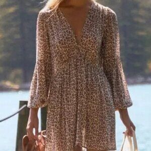 Auguste the Label animal print beach cover up